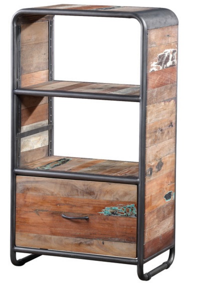 Armoire industrielle en bois recyclé - Recycled