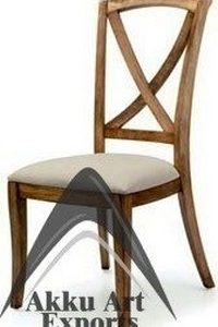 wood canvas dining chair