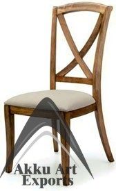 wood canvas dining chair