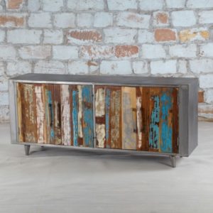 recycled wood tv stand
