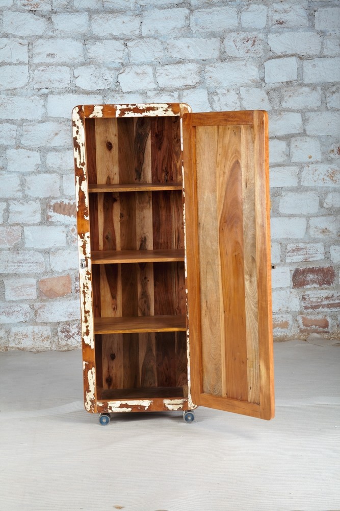 recycled wood storage cabinet