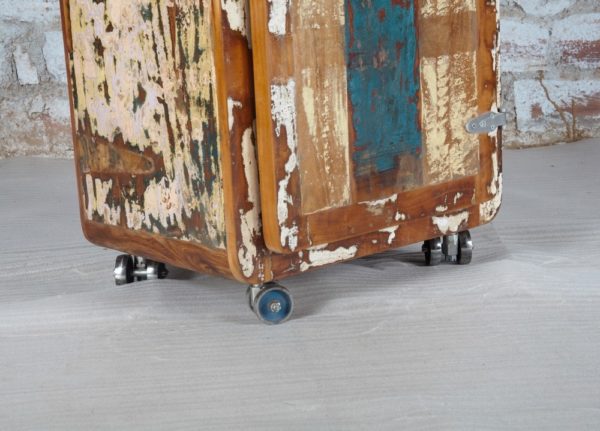 recycled wood storage cabinet