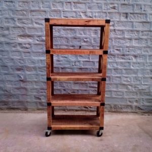 wooden bookcase