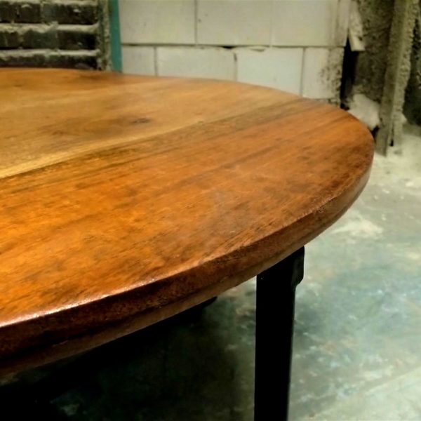 round industrial coffee table