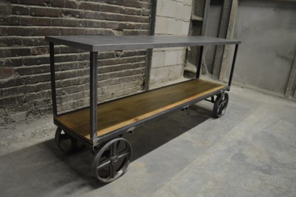 industrial style console table
